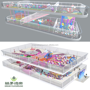 Dream Kids Parco Giochi Avventura con Trampolino a Rete in Poliestere, Zona Atrio <span class=keywords><strong>del</strong></span> Centro Commerciale, Gioco Aereo Magico - Product Image 4