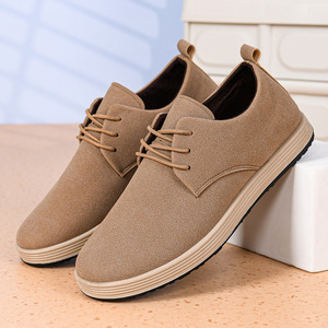 Zapatos Casuales con Cordones, Estilo Primavera/Verano 2626, Zapatos de Cuero Vintage Estilo Inglés, Zapatillas Bajas para Hombre - Product Image 1