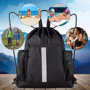 Free Sample Custom Fitness Football Organizer Bag Durable Sport <b>Drawstring</b> Bag Outdoor Gym Basketball <b>Drawstring</b> <b>Backpack</b> - Product Image 6