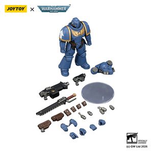 JOYTOY <span class=keywords><strong>Warhammer</strong></span> 40K Ultramarines Intercessor Figura de Acción Articulada a Escala 1/18 Modelo Coleccionable Oficial Auténtico - Product Image 6
