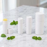 Tube en papier biodégradable personnalisé pour baume à lèvres, déodorant stick, emballage cosmétique, cylindre en carton kraft