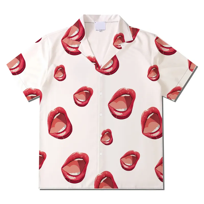 High-quality garment manufacturing plant new design summer short sleeve mens custom printed hawaiian button up shirt