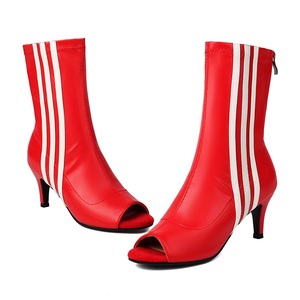 Bottes à talons hauts de <span class=keywords><strong>jazz</strong></span> pour femmes, bottes de <span class=keywords><strong>danse</strong></span> moderne, bottes de <span class=keywords><strong>danse</strong></span> pour adultes, bottes de <span class=keywords><strong>danse</strong></span> à semelle en caoutchouc pour l'extérieur - Product Image 5