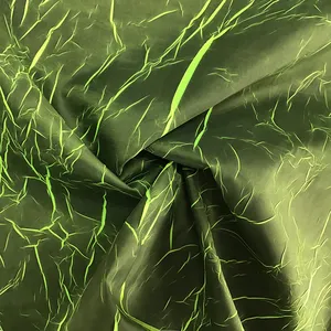 400T 100% Polyester Disorderly Crepe Printing Customization Color Fluorescence Fashion Jacket Fabric