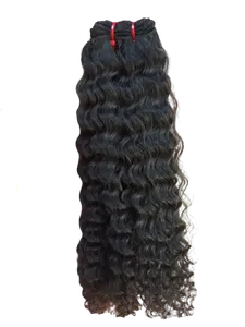 Extensions de cheveux bouclés profonds indiens vierges non transformés de qualité 12A 34 pouces faisceau double trame - Product Image 5
