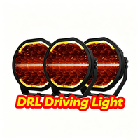Phare LED longue portée 9 pouces 150W 12000LM à faisceau spot bicolore DRL IP68 9-32V pour 4x4, tout-terrain, camion, SUV, VTT, UTV