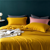 Draps de lit d'hôtel en tissu blanc d'usine, 100% polyester, 60 g/m², teint, ensemble de fil 100D, tissage uni, microfibre turquoise gaufrée