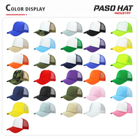 Gorra Trucker de Espuma de 5 Paneles al por Mayor |   Gorra Deportiva Unisex de Malla con Logotipo Bordado Personalizado