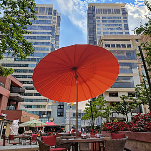 Sombrilla de Diseño Tradicional de Alta Calidad con Material de Fibra de Vidrio, 24 Varillas, Poste de Aluminio, <span class=keywords><strong>Terraza</strong></span>, 9 Pies, Grande, para Exteriores - Product Image 3