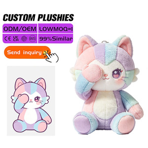Peluche Gatto Nero Personalizzato Ricamato con Peso, Simpatico Animale Imbottito Pesante per Alleviare l'Ansia, Super Morbido, Servizio OEM ODM - Product Image 2