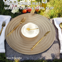 Napperon de table moderne en plastique, imperméable, antidérapant, isolant thermique, pour cuisine, décoration de table domestique de haute qualité