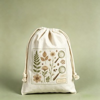 Sac à cordon personnalisé en toile imprimée motif dessin animé, léger, écologique, résistant à la poussière, sac de rangement, pochette cadeau de voyage pour