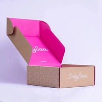 Boîte en carton ondulé personnalisée à faible MOQ pour le recyclage environnemental, emballage de soins de la peau, emballage brillant