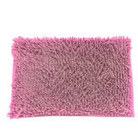 FIGOO-Quick Dry Bath Mat Ultra Soft Chenille Double Layer Non Slip Bottom for Shower Stall Tub Child Safe Durable Construction