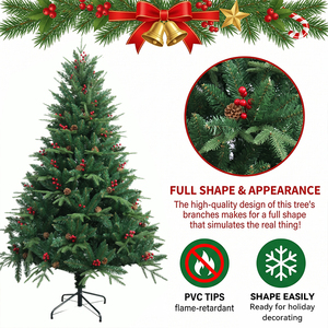 Árbol <span class=keywords><strong>de</strong></span> <span class=keywords><strong>Navidad</strong></span> Verde <span class=keywords><strong>de</strong></span> PVC Ultrafino <span class=keywords><strong>de</strong></span> 180 cm, Árbol <span class=keywords><strong>de</strong></span> <span class=keywords><strong>Navidad</strong></span> <span class=keywords><strong>de</strong></span> Esquina Ultrafino para Apartamento - Product Image 2