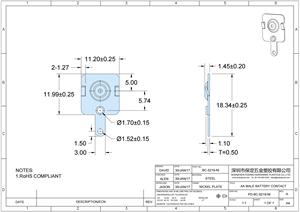 Thép A, AA, CR2, CR123A pin liên hệ với tích cực 14500, 17350, 18650 pin thiết bị đầu cuối 5219 - Product Image 4