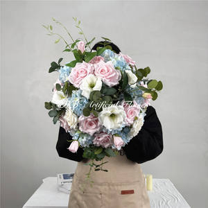 DKB - Oferta Especial - Arreglo Floral de Rosas Grandes de 50 cm, 60 cm, 70 cm y 80 cm, Centros de Mesa para Bodas, Bola de Flores Artificiales de Seda - Product Image 3