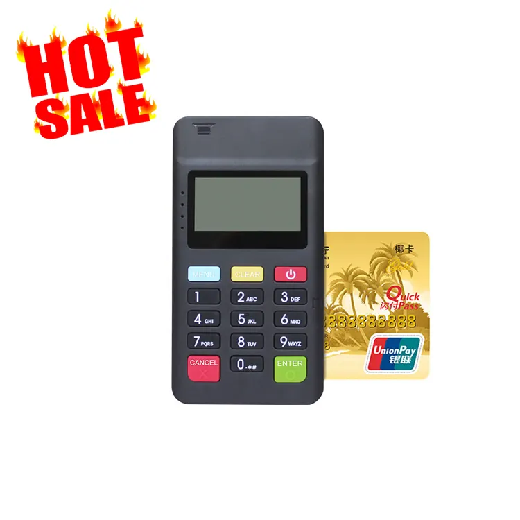Leitor de cartão magnético emv nfc mpos, portátil, mini terminal de pagamento de celular inteligente
