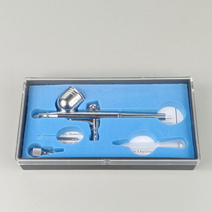 Aérographe HD-470 à alimentation par gravité, double action, gobelet de 10 cc, vitesse réglable pour l'art, le maquillage, la décoration de gâteaux et les ongles - Product Image 3