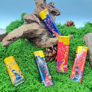 Briquet électrique rechargeable en plastique à jet, coupe-vent, pour extérieur, avec emballage personnalisé, pour cigares et cigarettes, vente en gros - Product Image 1
