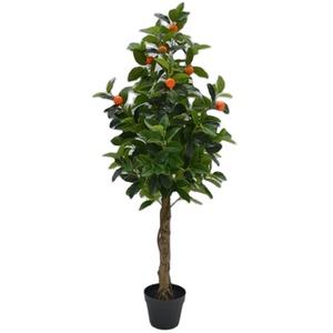 Grandes plantas Plantas artificiales Árbol artificial 130cm Árbol frutal artificial de naranja <span class=keywords><strong>y</strong></span> limón - Product Image 1