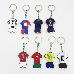 Custom Acrylic Football Club Keychain <strong>Cristiano</strong> <strong>Ronaldo</strong> Jersey Set High Quality Soccer Star T-<strong>shirt</strong> Keyring - Product Image 1