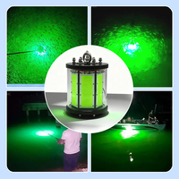 Lampe de pêche sous-marine LED RGB IP68 populaire 1000W 1500W avec leurre vert pour calamar et thon