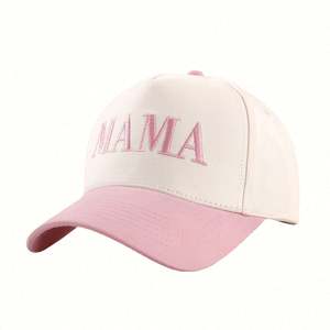Gorra de Béisbol Casual de Moda, Bordada con la Palabra MAMA, de 5 Paneles, Bicolor - Product Image 5