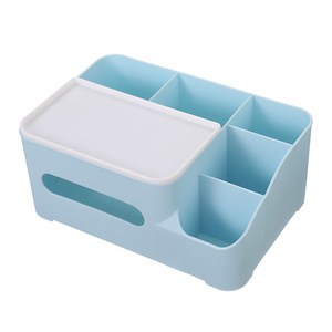 Creative household office desktop tissue storage napkin holder plastic daily necessities marble tissue box