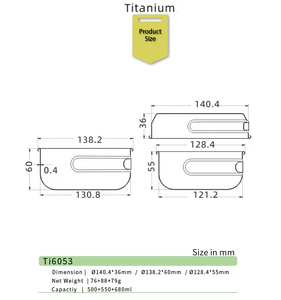 Ensemble de casseroles Keith Premium en titane - Capacité 500 ml/550 ml/680 ml, 2 casseroles, poignée pliable, légères, empilables pour l'extérieur - Product Image 6