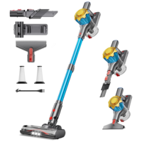 Aspirateur balai sans fil 150W, 12KPA, HEPA, autoportant, 2200mAh, 30 min, gain de place, vert, A44 OEM CE
