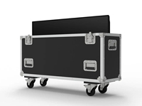 Flight-case personnalisé antichoc avec mousse EVA dure Flight-case Plasma TV en aluminium contreplaqué massif pour le transport Flight-case