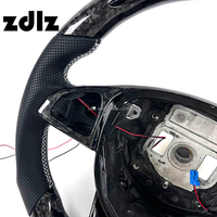 Volante Personalizado de Fibra de Carbono Forjado con Cuero Perforado LED para Mercedes Benz W205 W204 W202 W203 AMG 2016 2017 2018, Interior de Auto