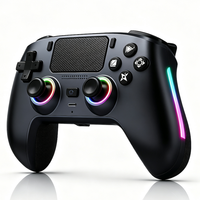 Manette de jeu sans fil pour PS5 avec éclairage RGB, gyroscope 6 axes, moteur de vibration, fonction Turbo, macro programmable et déclencheur Hall