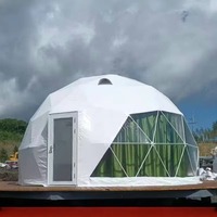 Carpa Domo Aislada de Lujo Personalizada, Estilo Hotel, para Glamping, Refugio de Camping al Aire Libre, Ventanas Panorámicas, Resistente a la Intemperie