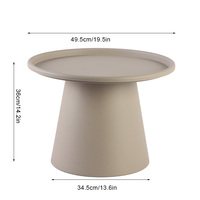 Table d'appoint décorative moderne en métal KD pour salon, villa, patio, balcon, jardin et cour - Montage facile
