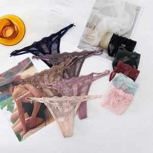 Hipster Cute Lace Fabric Mesh Visible Tiny Sexy Moda <span class=keywords><strong>de</strong></span> <span class=keywords><strong>mujer</strong></span> Tangas - Product Image 1