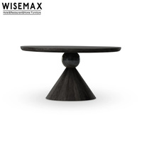 Meubles WISEMAX, meubles de salle à manger de style médiéval, table ronde en bois massif, table de cuisine design pour la maison et la villa