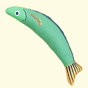 Hierba de algodón sostenible, juguete para mascotas, gatos, perros, hierba gatera, simulación de pescado, mordedor, palo de entrenamiento, autoentretenimiento, bolsa de juguete para gatitos, felpa - Product Image 2