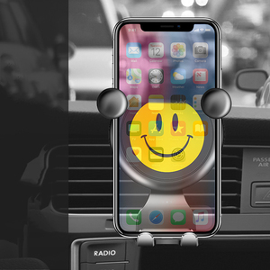 高品质通用独特设计笑脸支架稳定牢固的汽车通风口安装耐用手机支架 - Product Image 3