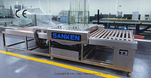 Machine de nettoyage et de séchage du verre à haut rendement, horizontale, fiable, avec moteur et boîte de vitesses contrôlés par PLC SANKEN - Product Image 4