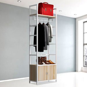 Exhibidores de Ropa Metálicos Ajustables y Personalizables, Sistema de Estanterías para Prendas, Equipo de Exhibición Comercial para Tiendas de Ropa - Product Image 3