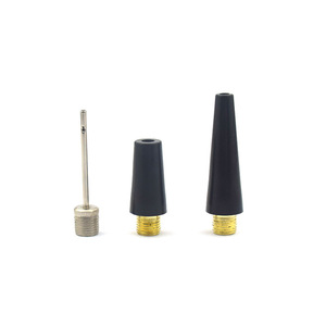 Ensemble de 3 buses à air en métal avec cône en plastique et aiguille en fer pour gonflage de ballons de sport (basketball, football, volley-ball) - Product Image 1