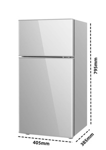 ثلاجة BCD-43A ذات بابين، ثلاجة مدمجة للمنزل والسكن الطلابي والشقق، معدات تبريد - Product Image 4