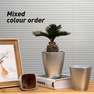 Maceta <span class=keywords><strong>de</strong></span> <span class=keywords><strong>plástico</strong></span> ecológica para flores <span class=keywords><strong>de</strong></span> jardín maceta cuadrada personalizada bajo pedido - Product Image 4