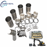 Kit de révision moteur D7D D7E EAE2 pour Volvo EC240B EC290BLC – Pièces de chemise de cylindre, piston, embrayage hydraulique pour décapeuse à froid de chaussée