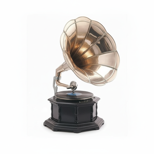 Promocional de alta calidad moderno Popular hogar y regalos tocadiscos Retro gramófono instrumento Musical artesanía india - Product Image 1