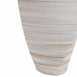 Vaso Moderno in Porcellana a Forma Conica Stratificata, Decorazione in Ceramica Stampata in 3D per Soggiorno e Arredamento Casa - Product Image 5