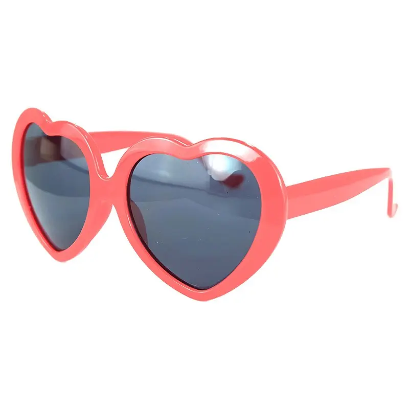 Children Colorful UV400 Sun Glasses Kids Girls Boys Pink Heart Sunglasses