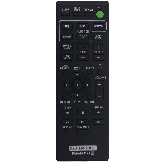 RM-AMU171 Replacement Remote Control Work  for Sony Hi-Fi Stereo Audio System CMT-BT60 CMT-SBT100 CMT-BT60B CMT-BT80W
